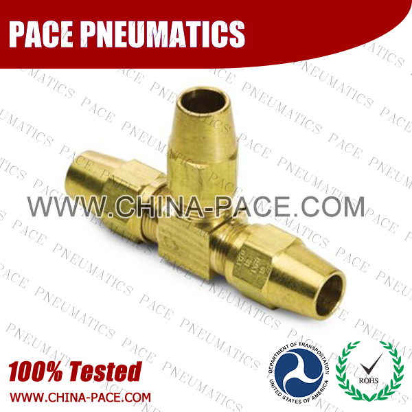 AB Series DOT air brake fittings For Copper Tubing, Sleeve, Parker Air brake compression fittings, DOT Brass Fittings, DOT Air Brake Fittings, DOT Approved Brass Air Fittings